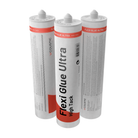 Three tubes of Vicoustic Flexi Glue Ultra High Tack adhesive shown on a plain white background.