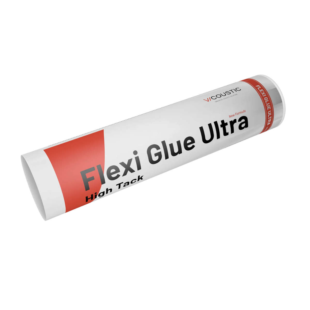 A tube of Vicouste Flexi Glue Ultra High Tack adhesive, shown at an angle on a plain white background.