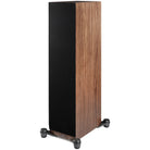 Paradigm Premier 720F V2 Floorstanding Speaker - Each walnut angled front view with grille