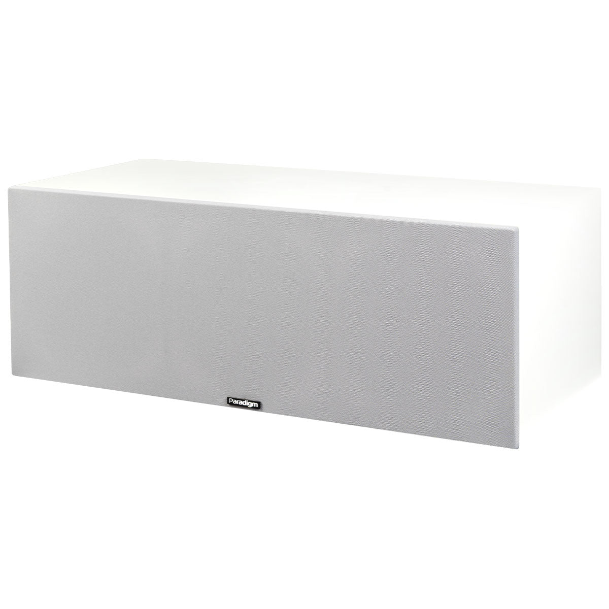 Paradigm Premier 520LCR V2 LCR Speaker - Each satin white angled front view with grille