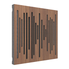 Natural Walnut Vicoustic Wavewood Diffuser Ultra MKII Panels - Box of 3