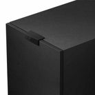 KEF Q Concerto Meta Bookshelf Speaker - single black - zoomed view of grille