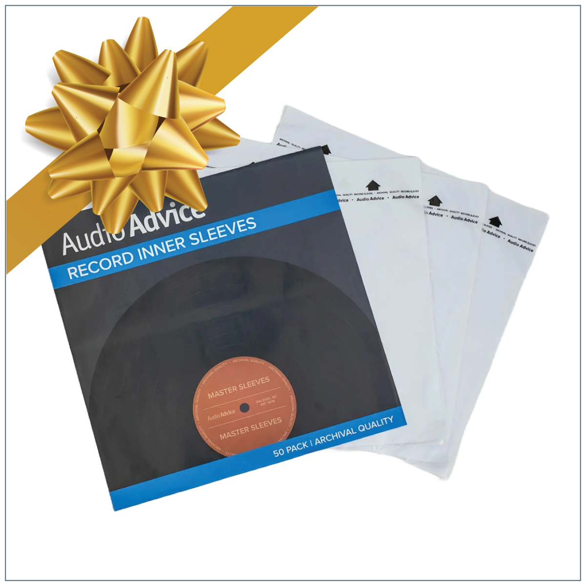 Audio Advice Record Inner Sleeves - Pack of 50