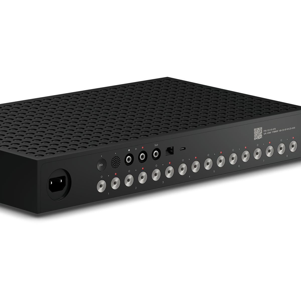 Sonos Amp Multi Multi-Zone Amplifier rear view angled right