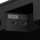 Sony BRAVIA Trio Home Theater System detail of HDMI inputs on rear of soundbar