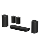 Sony BRAVIA Trio Home Theater System front view angled left with additional sold-separate speakers