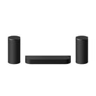 Sony BRAVIA Trio Home Theater System front view of soundbar and two speakers