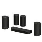 Sony BRAVIA Trio Home Theater System front view angled left with additional sold-separate speakers