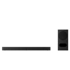 Sony BRAVIA Theater Bar 5 Soundbar front view with bar to left and subwoofer to right