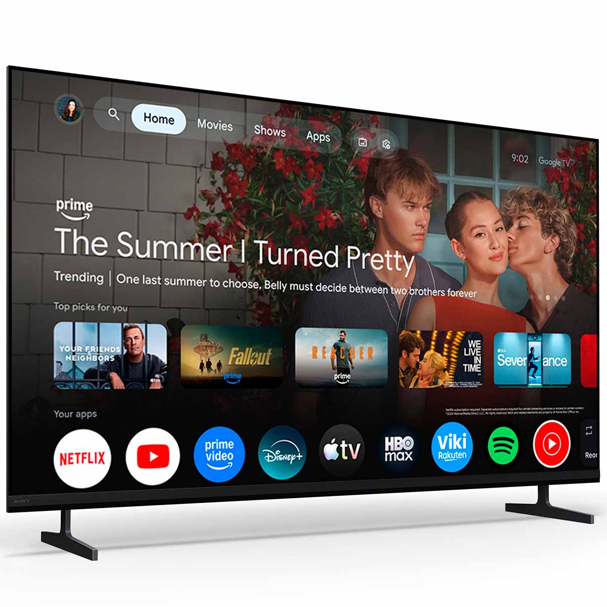 Sony BRAVIA 3 II 4K HDR LED Google TV with Gemini (2026) showing GoogleTV interface