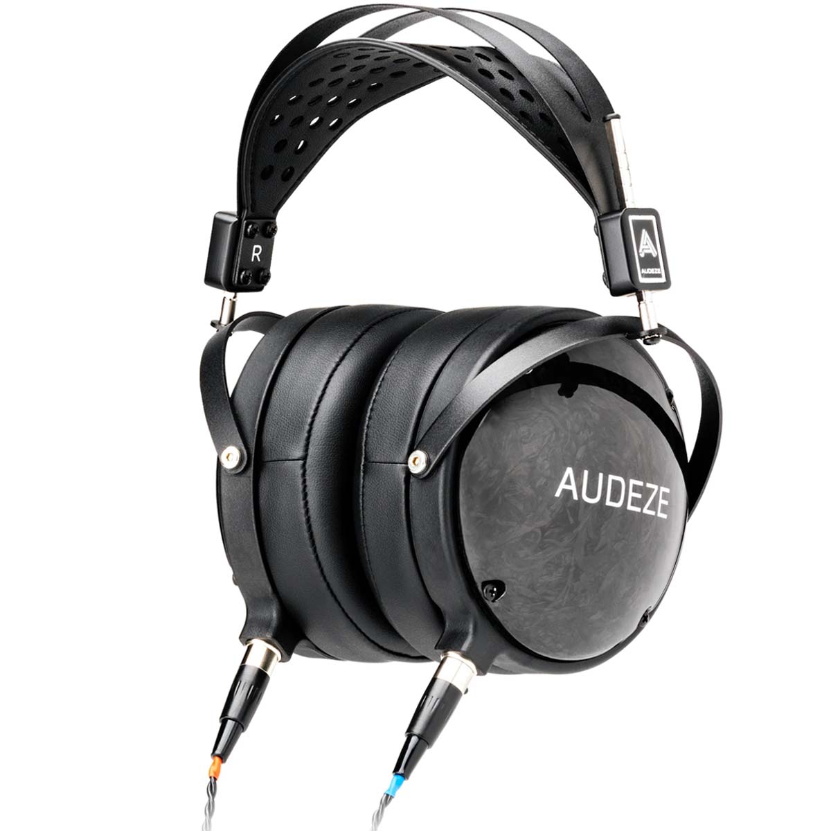 Audeze LCD-2 Classic Closed-Back Travel Case Leather-Free w/ Adapter front view angled right