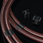 AudioQuest Brave Heart Full - Range - BHEART8SM 8 ft = 2.4 m Pair 2 x Multi - Spades > 2 x Multi - Spades