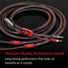 AudioQuest Brave Heart Full - Range - BHEART8SM 8 ft = 2.4 m Pair 2 x Multi - Spades > 2 x Multi - Spades