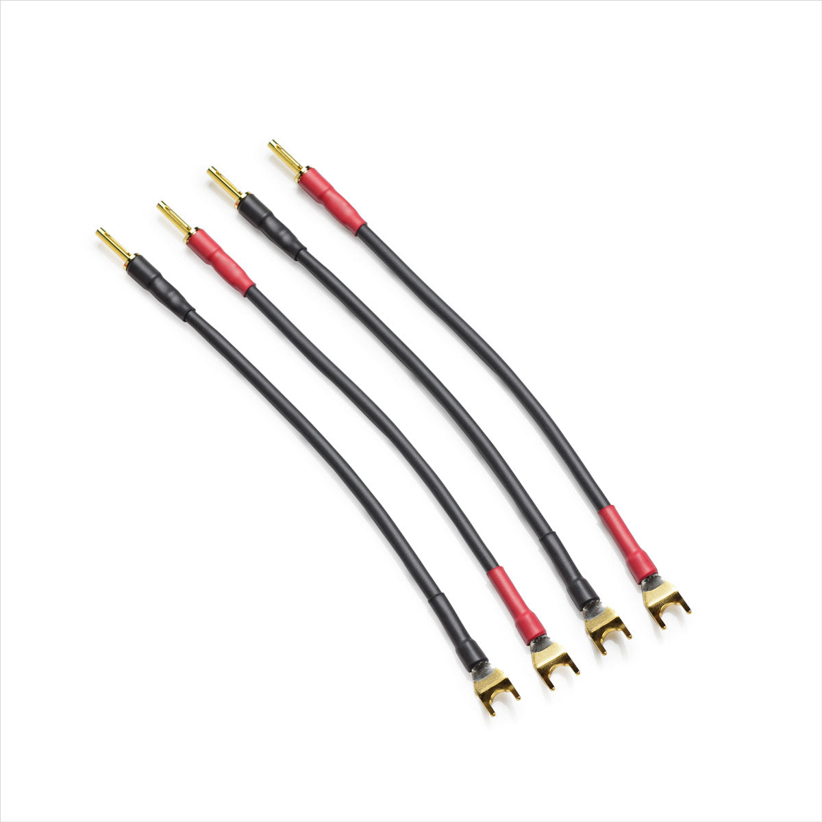 Transparent Basic Biwire Adapter Cable - Set