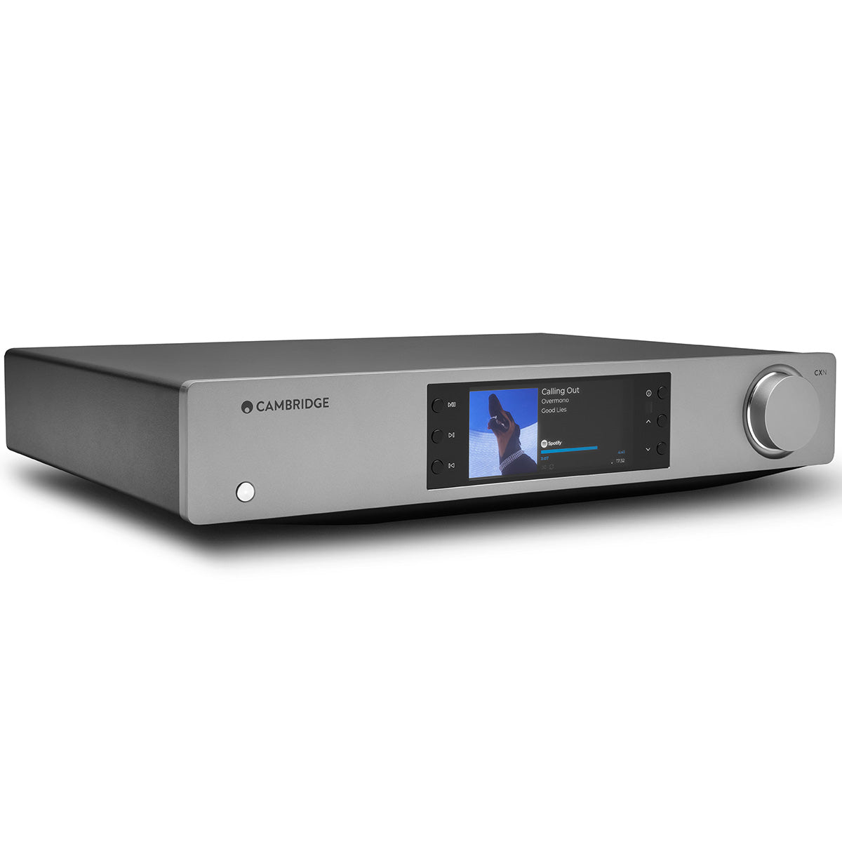Cambridge CXN100 Network Player - Lunar Grey angled left front view