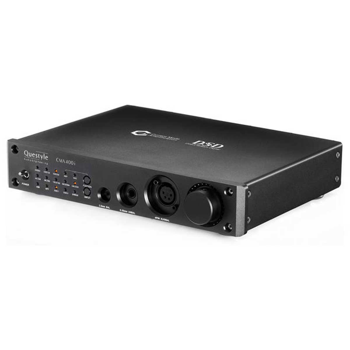Front view of Questyle CMA 400i DAC with Headphone Amp