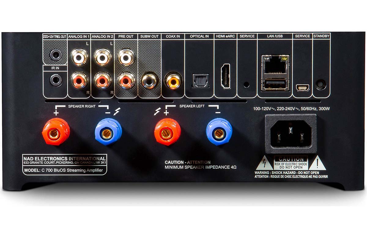 NAD C 700 BluOS Streaming Amplifier - Thumbnail 4