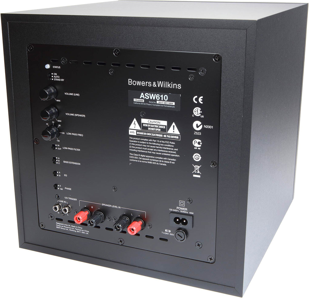 BW:ASW610-MB Rear