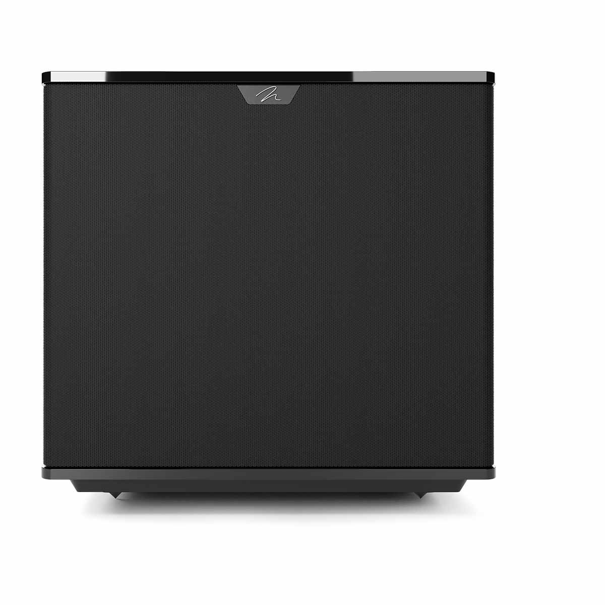 MartinLogan Grotto 15 Subwoofer - Gloss Black - front view with grille