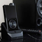Lifestyle image of the front view of Questyle HB2 and Questyle QP2R