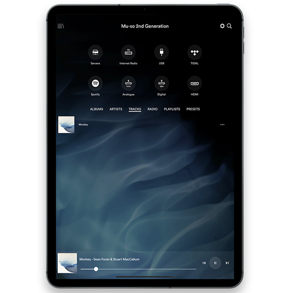 Naim Mu-So V2 Reference All-in-One Wireless Music System - app view