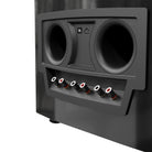 JBL Summit K2 3-Way Floorstanding Loudspeaker - single black speaker rear view detail of rear ports and inputs