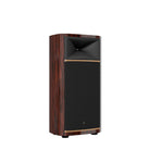 JBL Summit K2 3-Way Floorstanding Loudspeaker - single ebony speaker front view angled right with grille