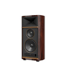 JBL Summit K2 3-Way Floorstanding Loudspeaker - single ebony speaker front view angled left without grille