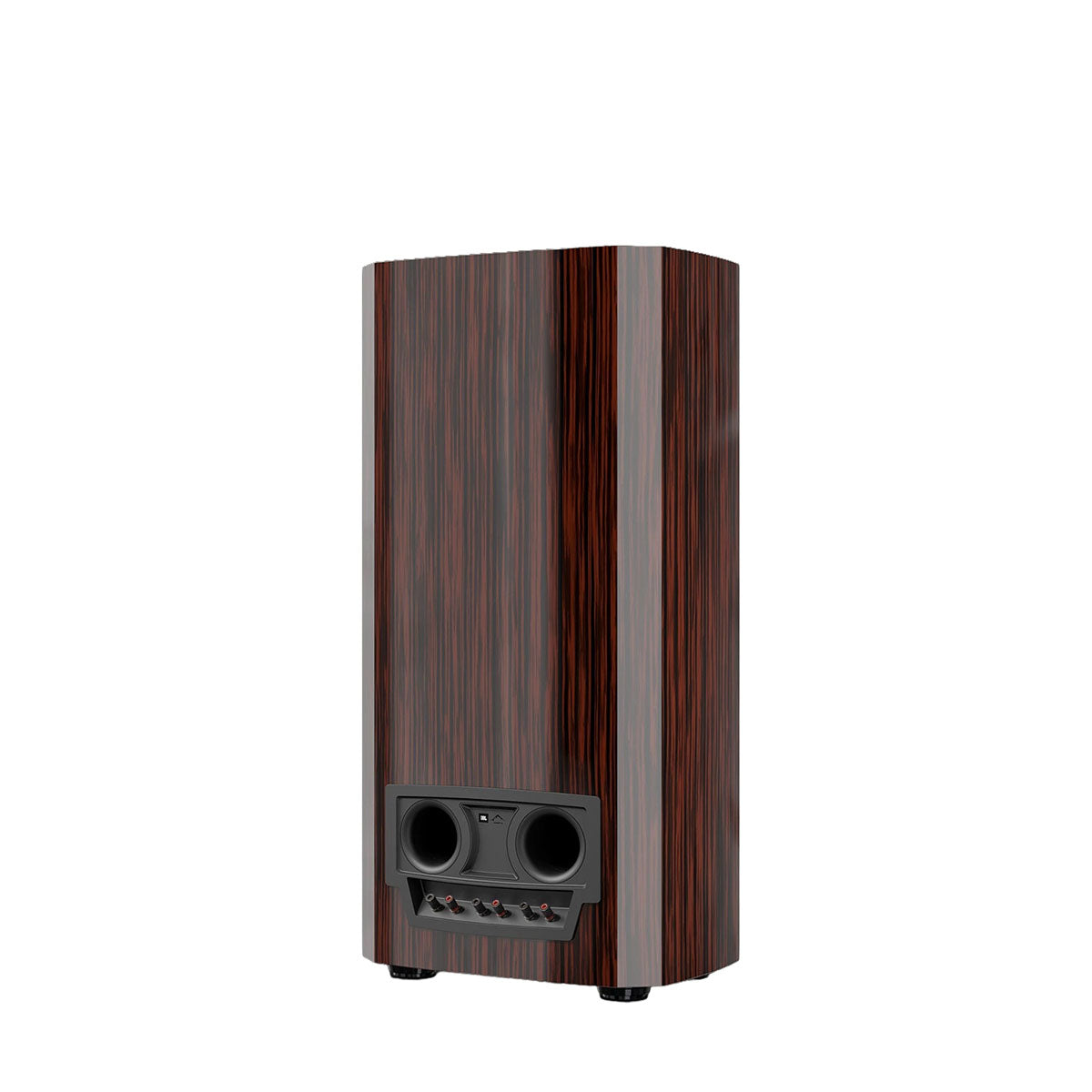JBL Summit K2 3-Way Floorstanding Loudspeaker - single ebony speaker rear view angled left