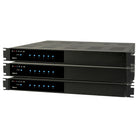 Anthem MDX-12 Multi-Channel Amplifier stack of three with brackets attached angled left