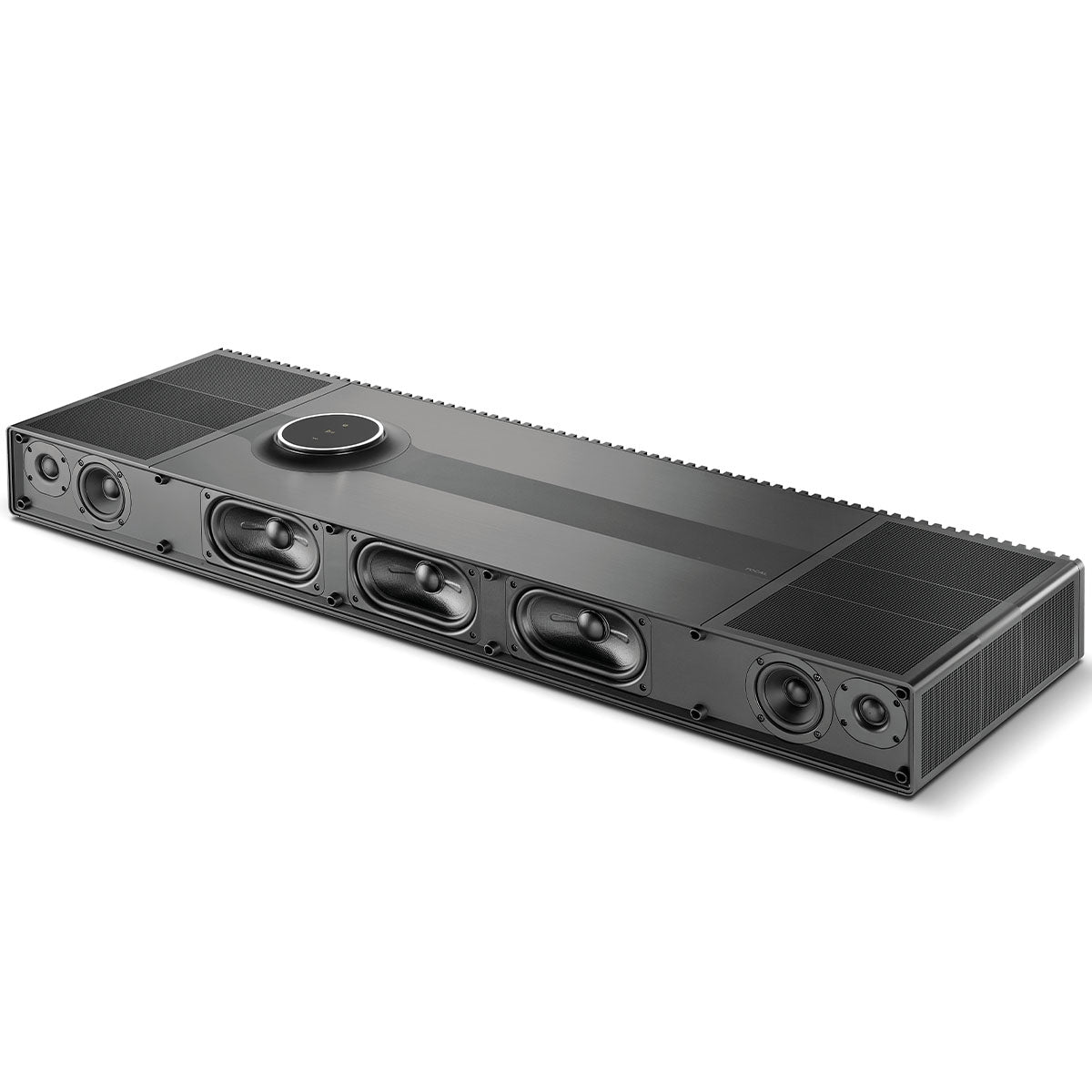 Focal Mu-So Hekla All-In-One Speaker System angled right front view without grille