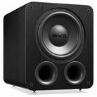 SVS PB-3000 R|Evolution 13" Subwoofer - Black Ash - front view angled right without grille
