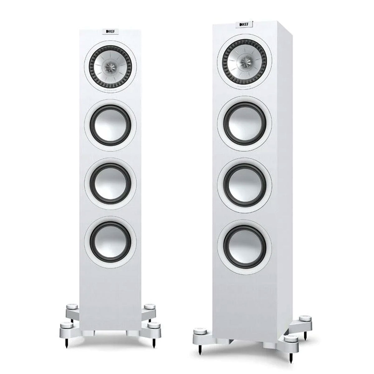 KEF OPEN BOX Q550 Floorstanding Speaker - Each - White-Good