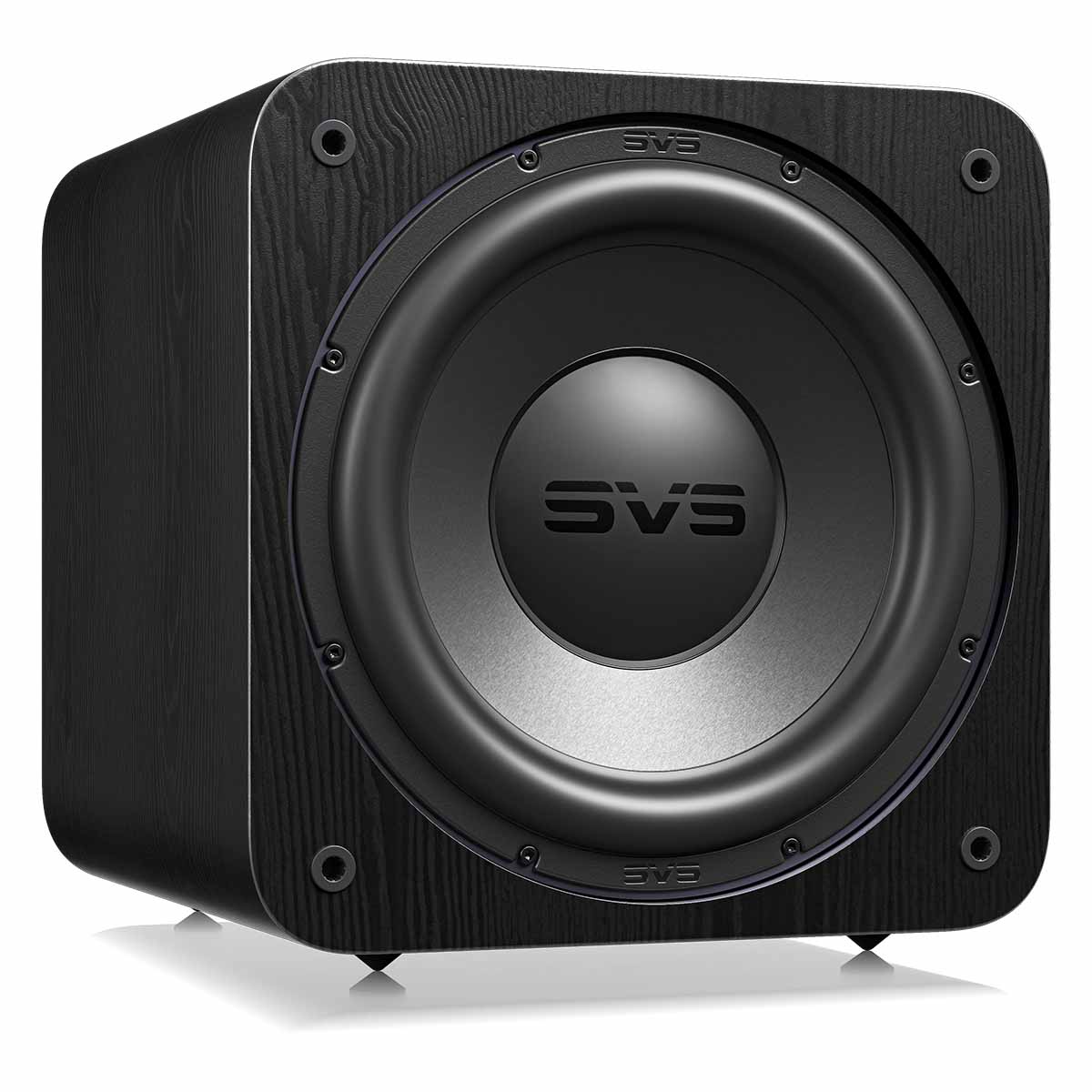 SVS SB-3000 R|Evolution 13" Subwoofer - Black Ash - front view angled right without grille