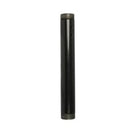 Snap AV Strong Fixed Extension Poles for Ceiling Mounts with 1.5" NPT Threading - 6" - Black