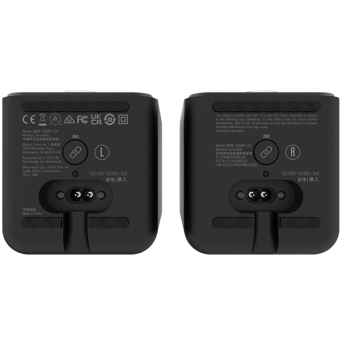 Klipsch Flexus SURR 100 Surround Sound Speakers with Immersive Dolby Atmos Technology - Black - Thumbnail 4