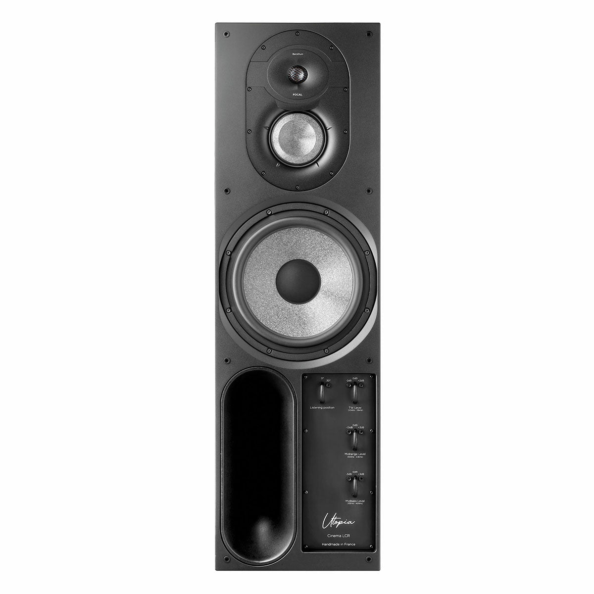 Focal Utopia Cinema LCR 3-Way Home Theater Loudspeaker vertical orientation front view