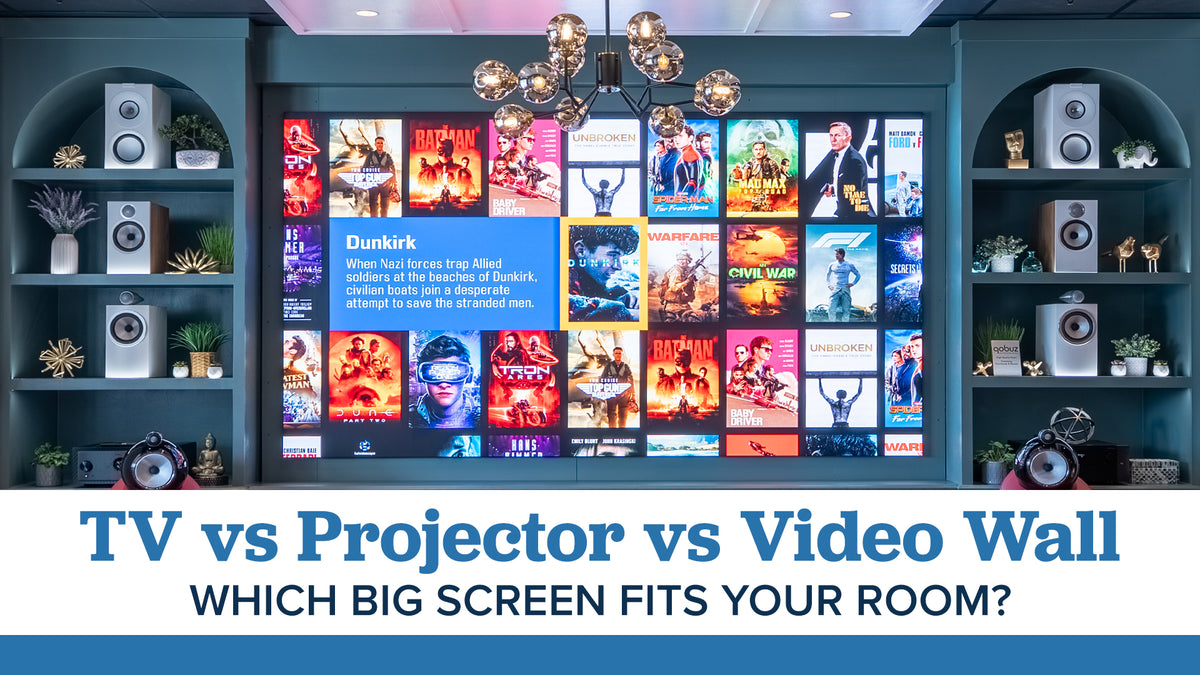 TV vs Projector vs Video Wall: Which Big Screen Fits Your Room?