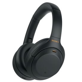 Sony WH-1000XM4 Wireless Over-Ear Headphones - Black, side view