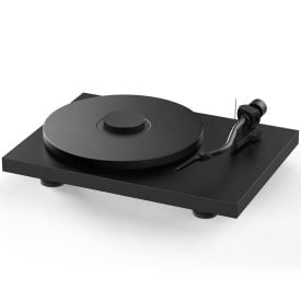 Pro-Ject Debut Pro S Turntable in Satin Black on white background