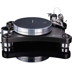 Black VPI Prime 21 Turntable View From Front