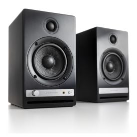 Audioengine OPEN BOX HD4 Powered Bookshelf Speakers - Black - Excellent Condition