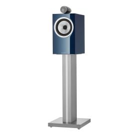 Bowers & Wilkins 705 Signature Speakers, Midnight Blue Metallic, front angle without grille