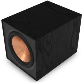 Klipsch R-101SW Subwoofer angled front view without grille