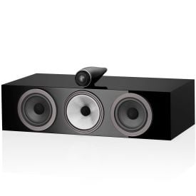 Bowers & Wilkins HTM71 S3 3-Way Center Channel Loudspeaker at an angle on white background