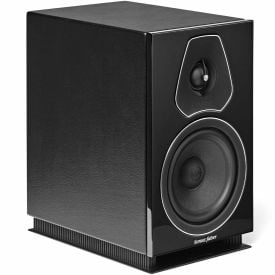 Sonus Faber Lumina II Bookshelf Speaker - Black - Each - angled front view without grille