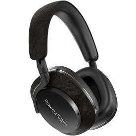 Close-up angle of the Px7 S2 Premium Wireless Over-Ear Headphones in Black.