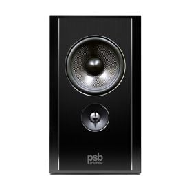 PSB Synchrony B600 Premium Bookshelf Speaker - single gloss black - front view