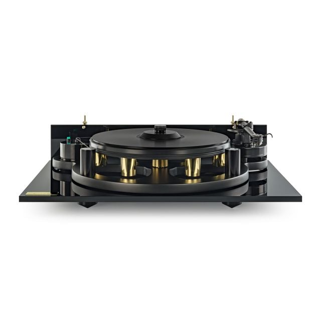 Michell Gyrodec Turntable in black - side view