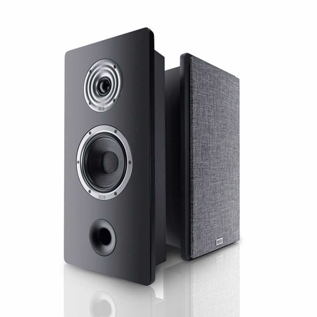 HECO Ambient 22F On-Wall Speakers, Black, set of two